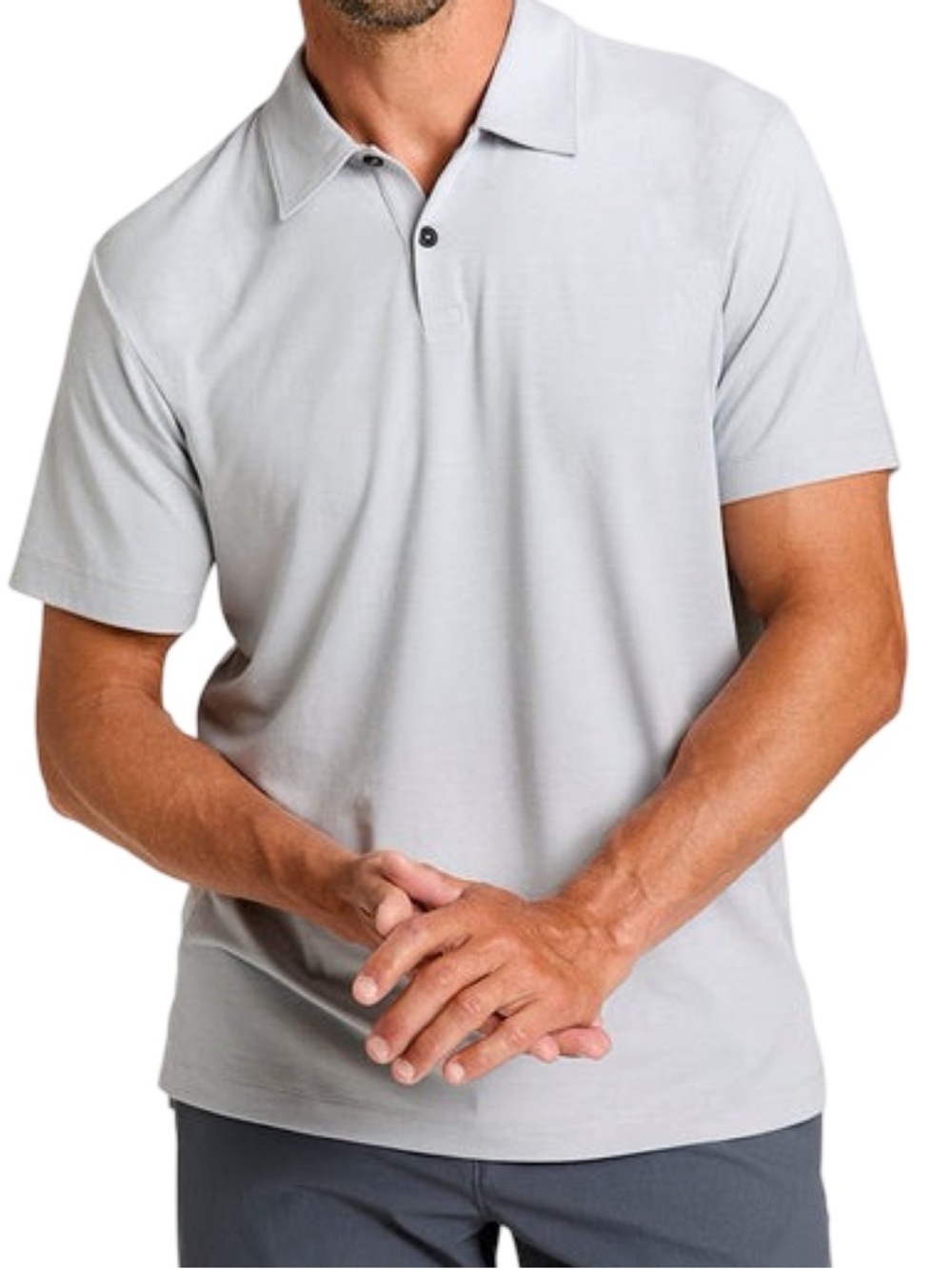 Public Rec Adapt Polo - Size Large - Platinum